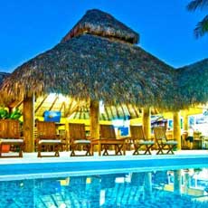 pool at night